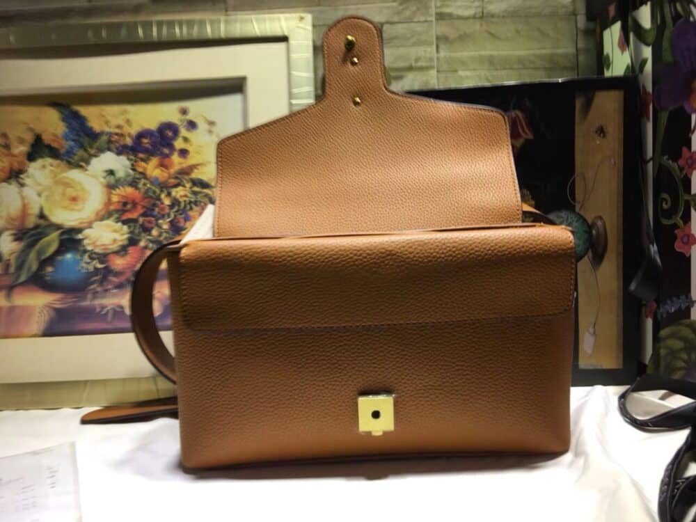 GUCCI GG MARMONT LEATHER SHOULDER BAG BROWN 28CM - Image 7