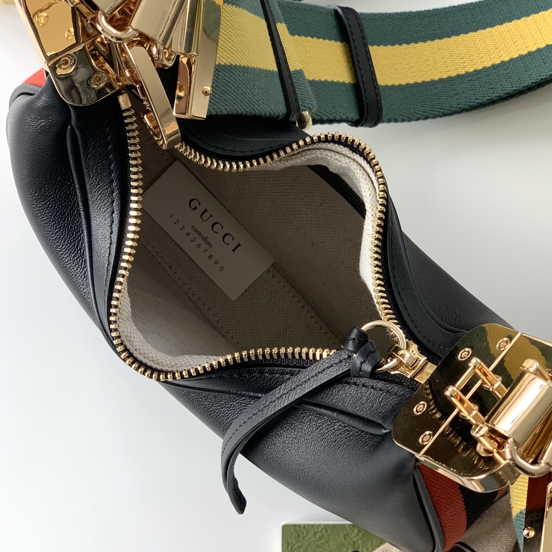 GUCCI GG ATTACHE SMALL SHOULDER BAG IN BLACK 23CM 699409 UXWBG 1037 - Image 7