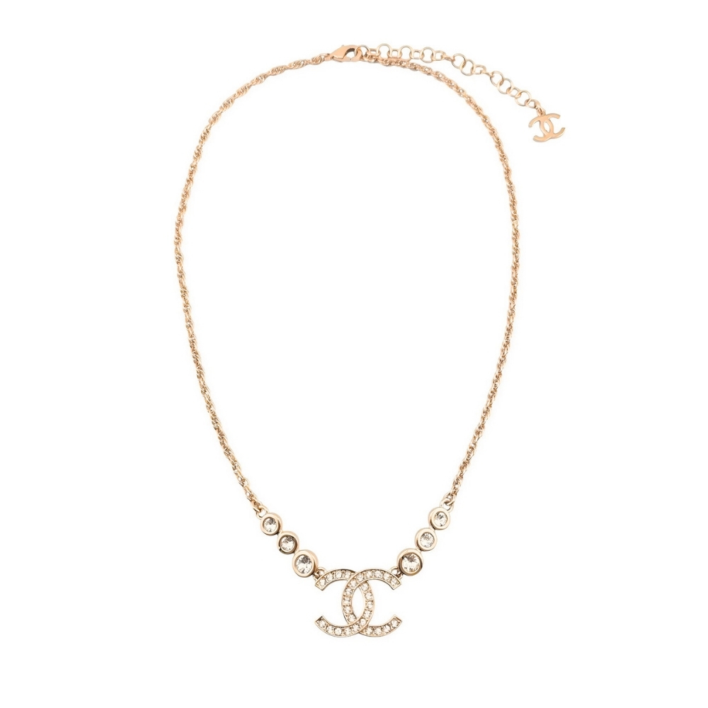 CHANEL CC GOLD METAL NECKLACE AB7026 B06561 NF088