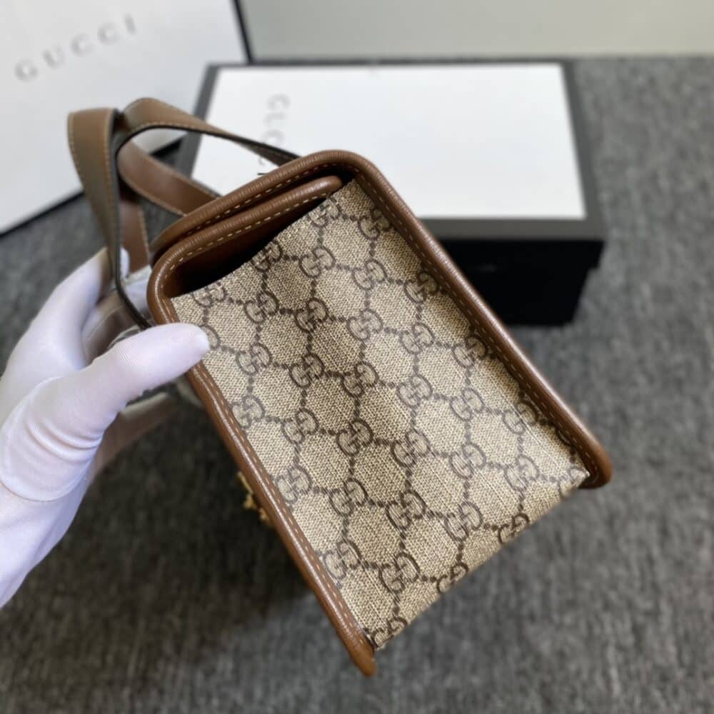 GUCCI HORSEBIT 1955 MINI TOP HANDLE BAG 27.5CM 645453 92TCG 8563 - Image 5
