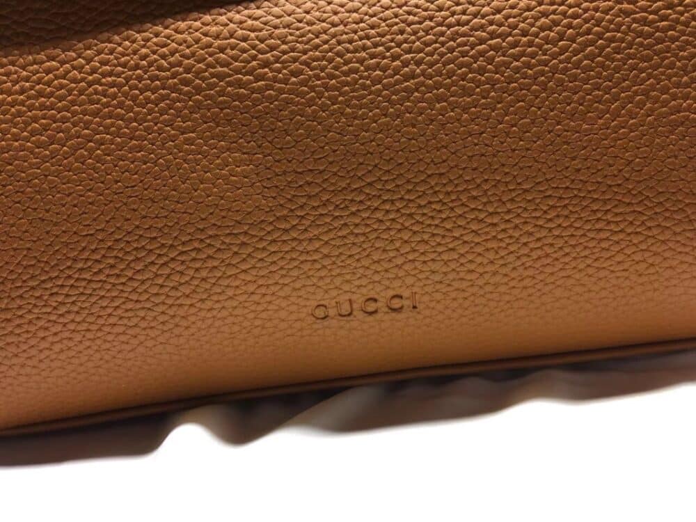 GUCCI GG MARMONT LEATHER SHOULDER BAG BROWN 28CM - Image 6