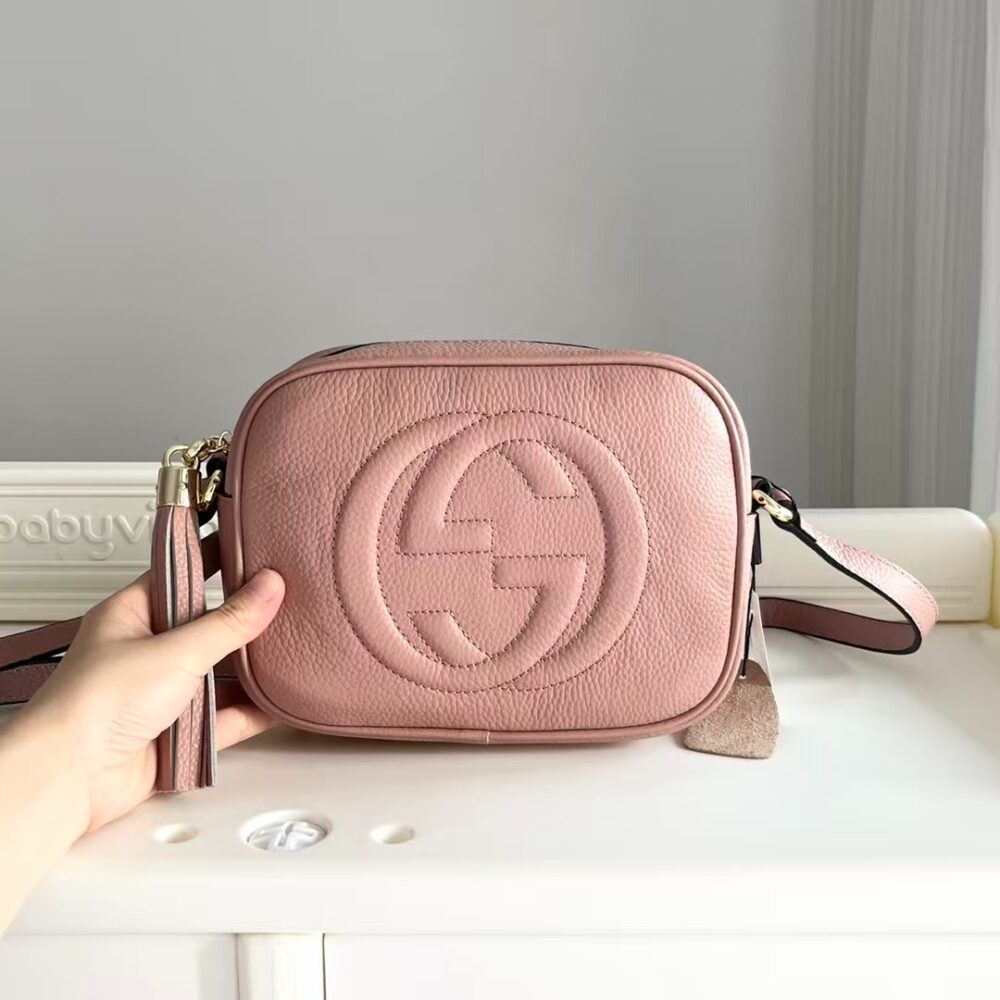 Alternative view of Gucci Soho Small Disco Bag Pink Leather 21Cm 308364 A7M0G 2754