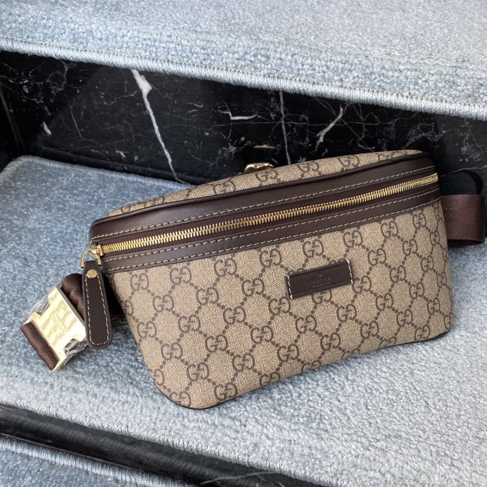 GUCCI GG SUPREME CANVAS BELT BAG 18CM 233269 FCIGX 8588 - Image 4