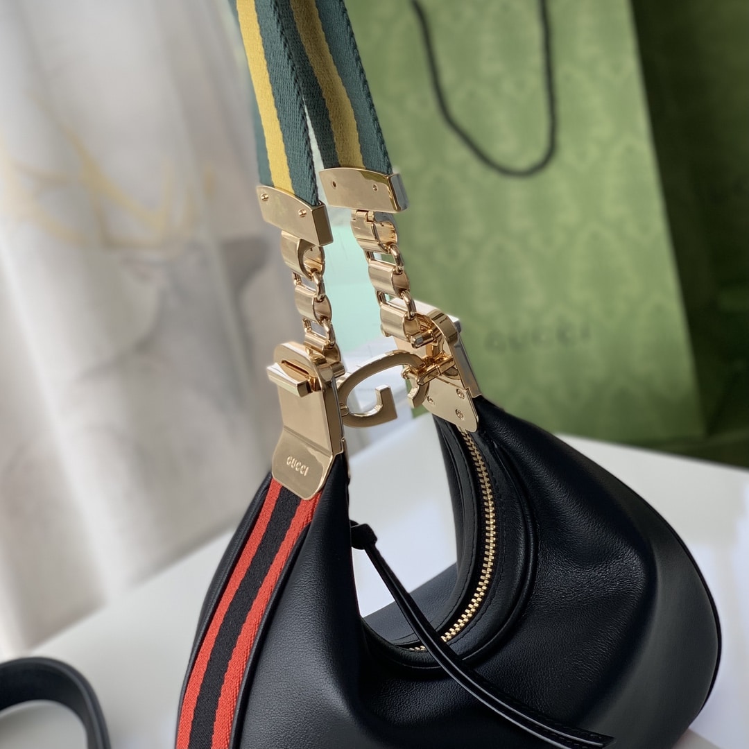 GUCCI GG ATTACHE SMALL SHOULDER BAG IN BLACK 23CM 699409 UXWBG 1037 - Image 5