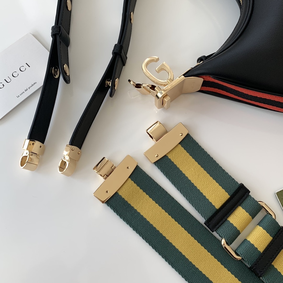 GUCCI GG ATTACHE SMALL SHOULDER BAG IN BLACK 23CM 699409 UXWBG 1037 - Image 6