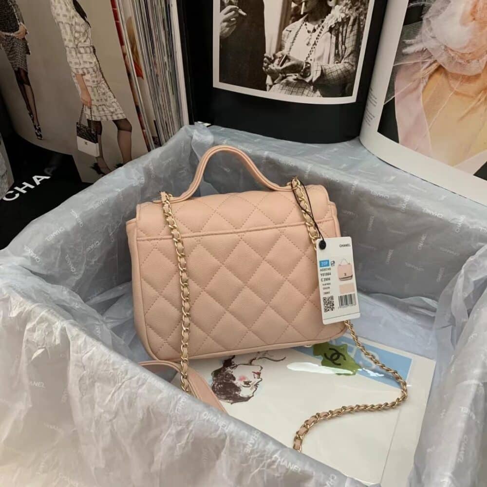 CHANEL MINI BUSINESS AFFINITY LIGHT PINK 19CM - Image 6