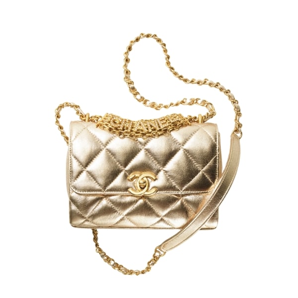 CHANEL MINI FLAP BAG GOLD AS3239