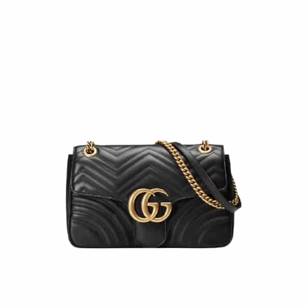 GUCCI MARMONT MEDIUM MATELASSÉ SHOULDER BAG 26CM 443496 DTDIT 1000