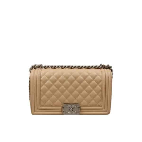 CHANEL BOY CHANEL HANDBAG NUDE 25CM