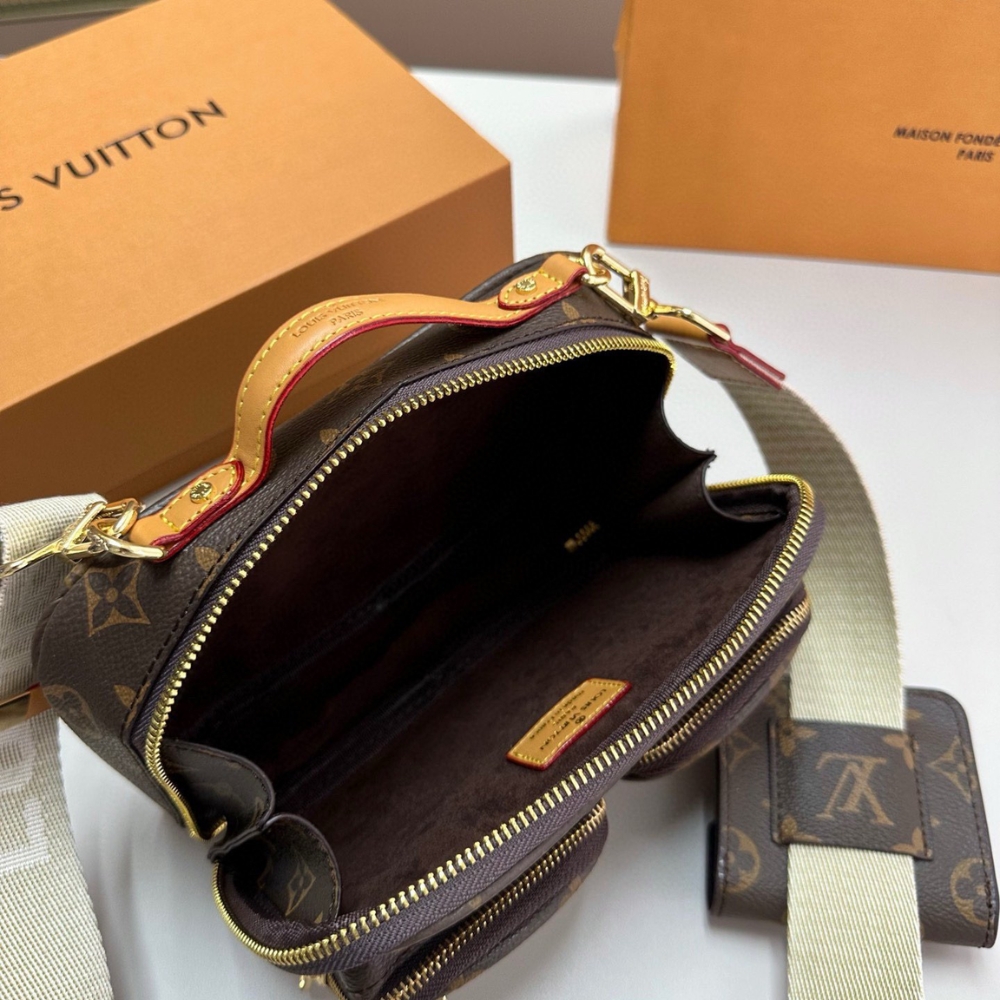 LOUIS VUITTON UTILITY CROSSBODY BAG BROWN 18CM M80446 - Image 9