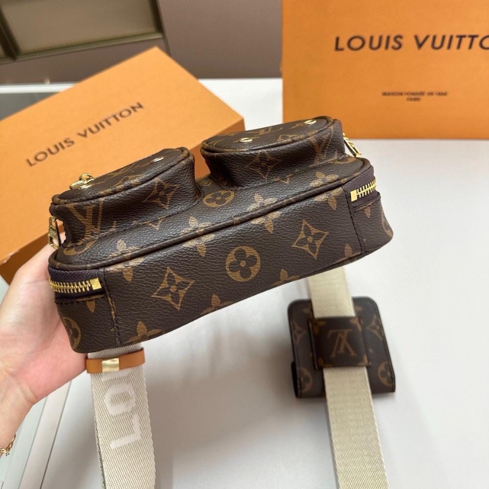LOUIS VUITTON UTILITY CROSSBODY BAG BROWN 18CM M80446 - Image 6