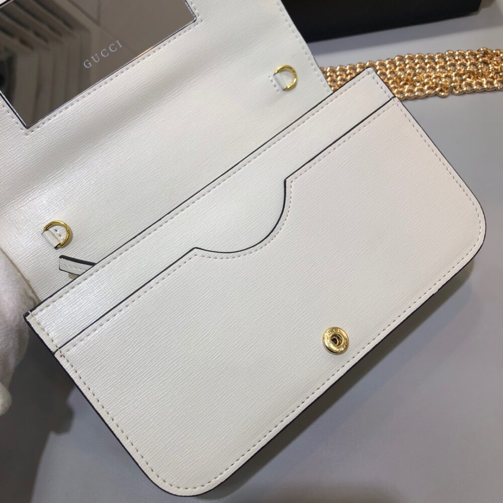 GUCCI HORSEBIT 1955 WALLET WITH CHAIN WHITE 20CM 621892 0YK0G 9022 - Image 3