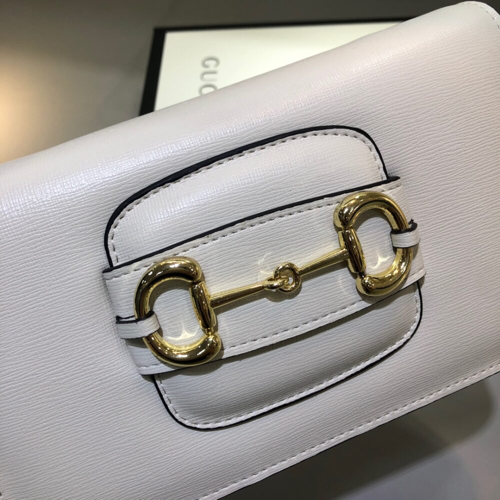 GUCCI HORSEBIT 1955 WALLET WITH CHAIN WHITE 20CM 621892 0YK0G 9022 - Image 5