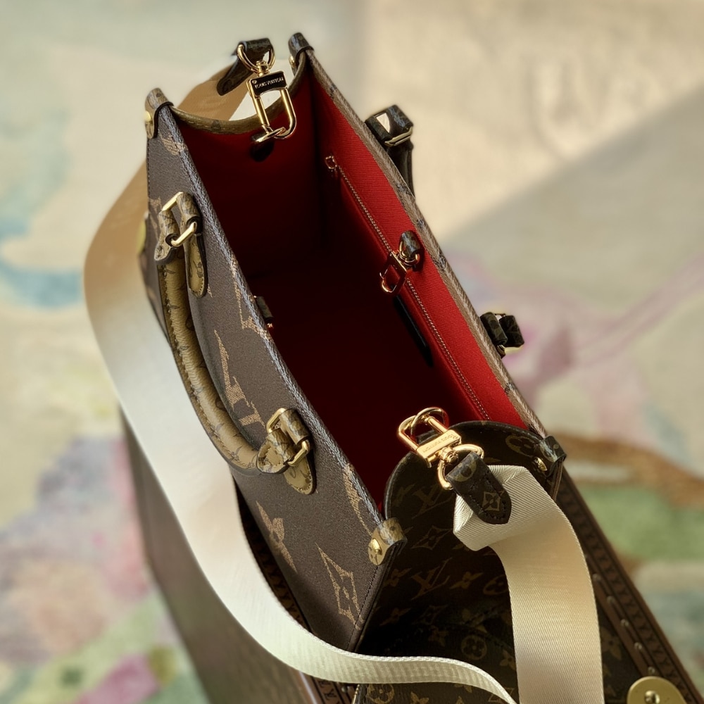 LOUIS VUITTON ONTHEGO PM BROWN 25CM M46373 - Image 5