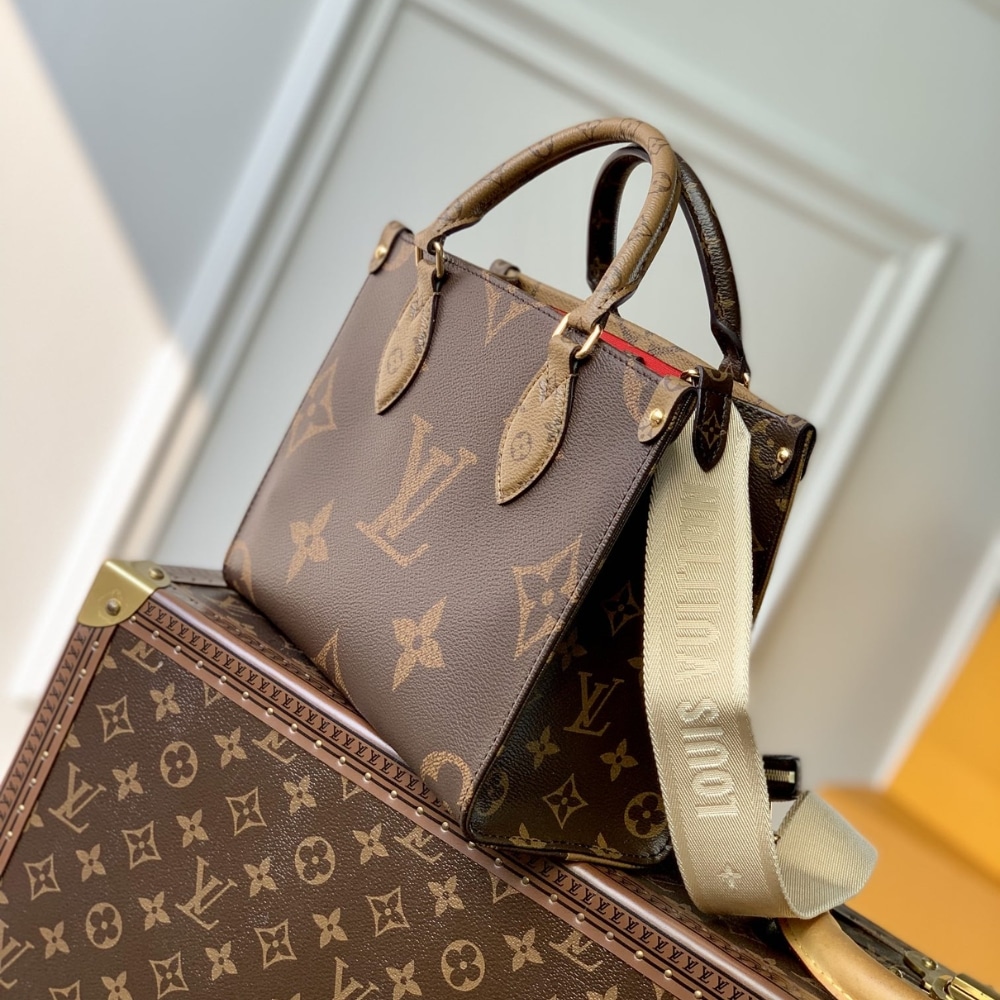 LOUIS VUITTON ONTHEGO PM BROWN 25CM M46373 - Image 4
