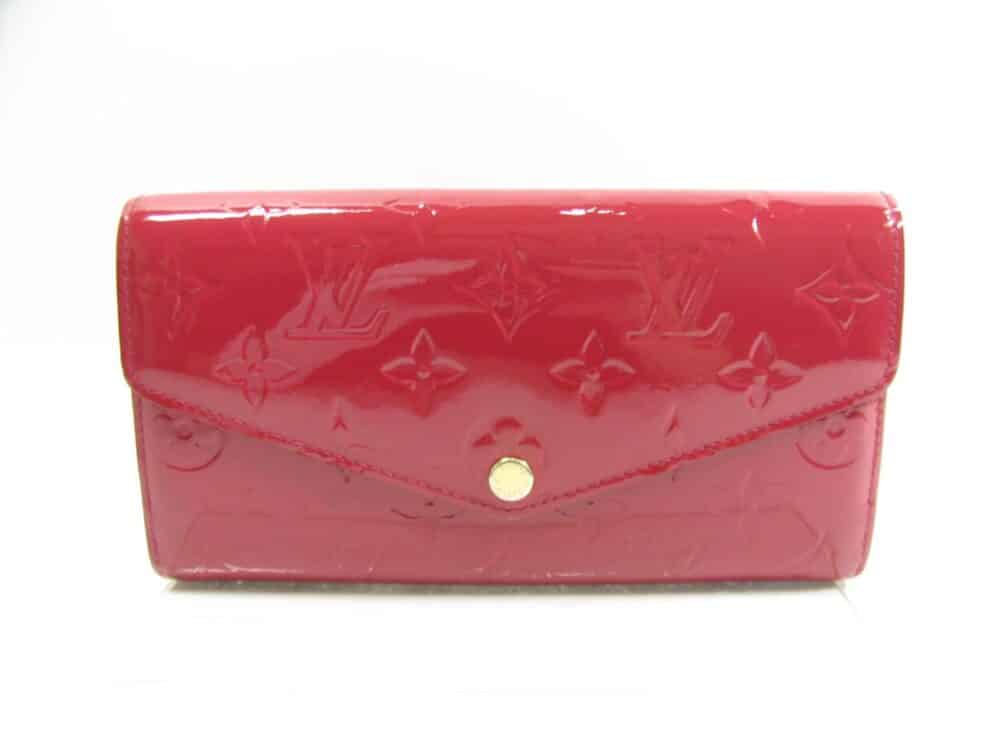 LOUIS VUITTON SARAH MONOGRAM WALLET RED 19CM