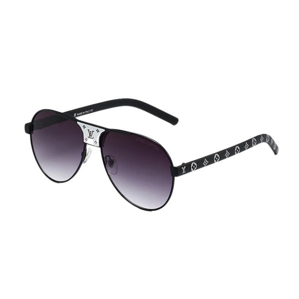 LOUIS VUITTON LOGO EMBROIDERED BLACK SUNGLASSES