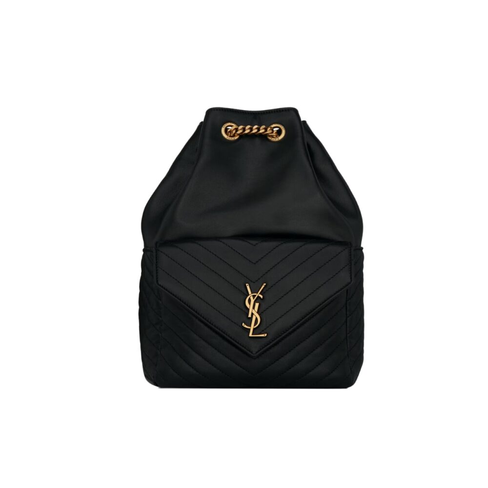 SAINT LAURENT JOE BACKPACK IN BLACK GOLD 29CM 6726091EL071000