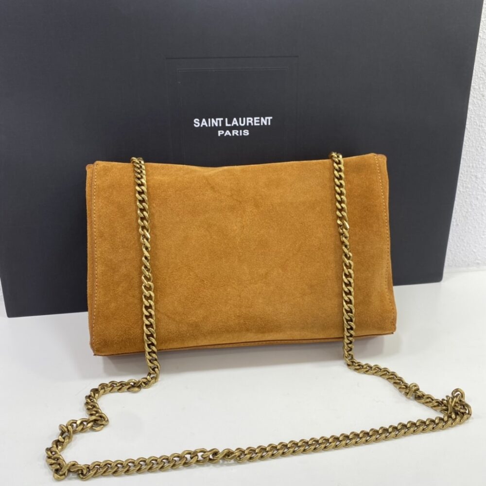 SAINT LAURENT KATE MEDIUM REVERSIBLE CHAIN BAG IN SUEDE AND SMOOTH LEATHER TAN - Image 6