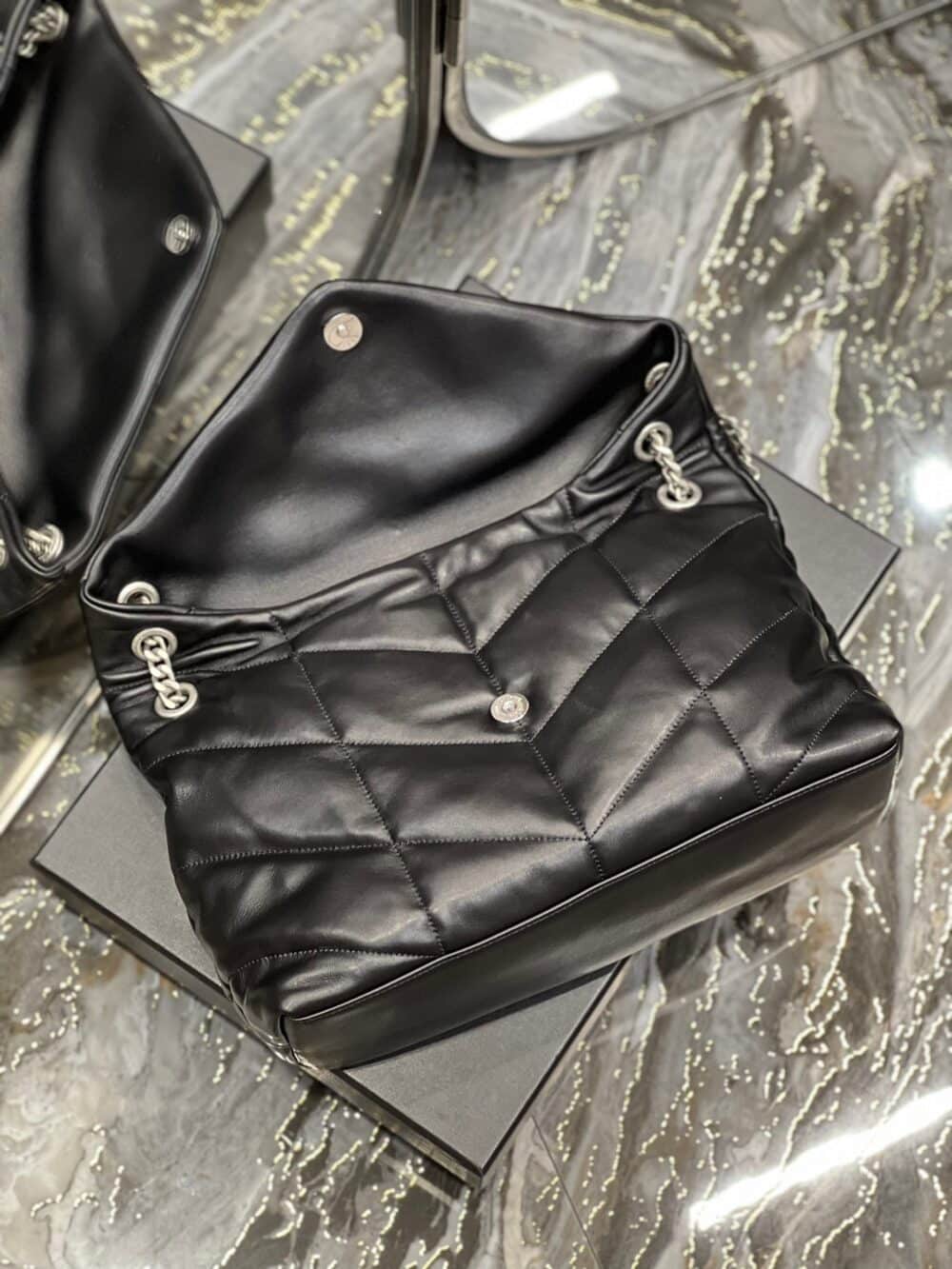 SAINT LAURENT PUFFER MEDIUM CHAIN BAG IN QUILTED 5774751EL001000 - Image 5