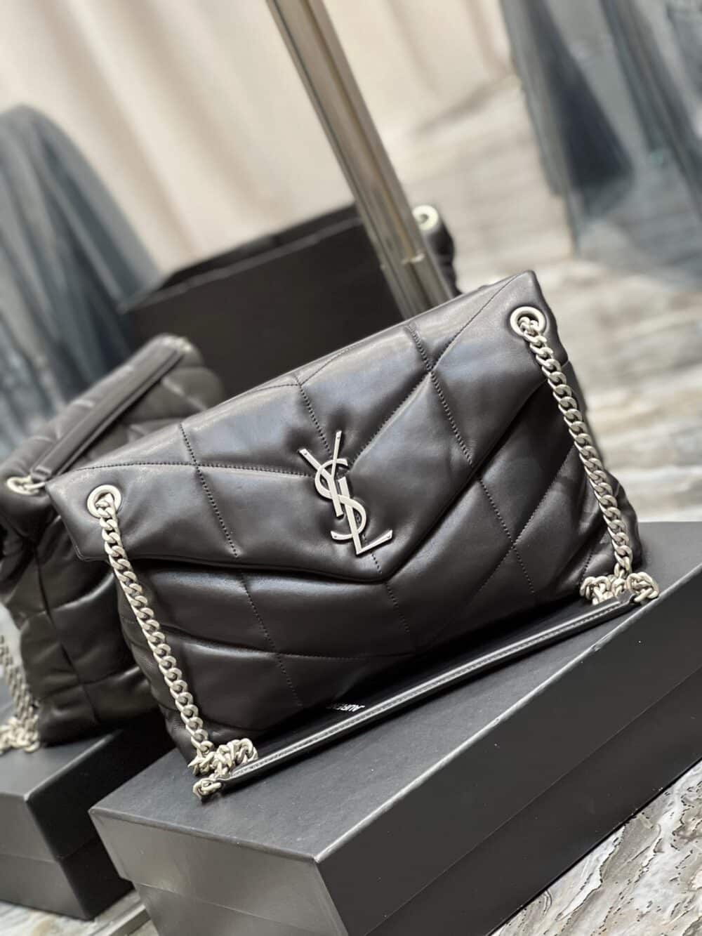 SAINT LAURENT PUFFER MEDIUM CHAIN BAG IN QUILTED 5774751EL001000 - Image 6