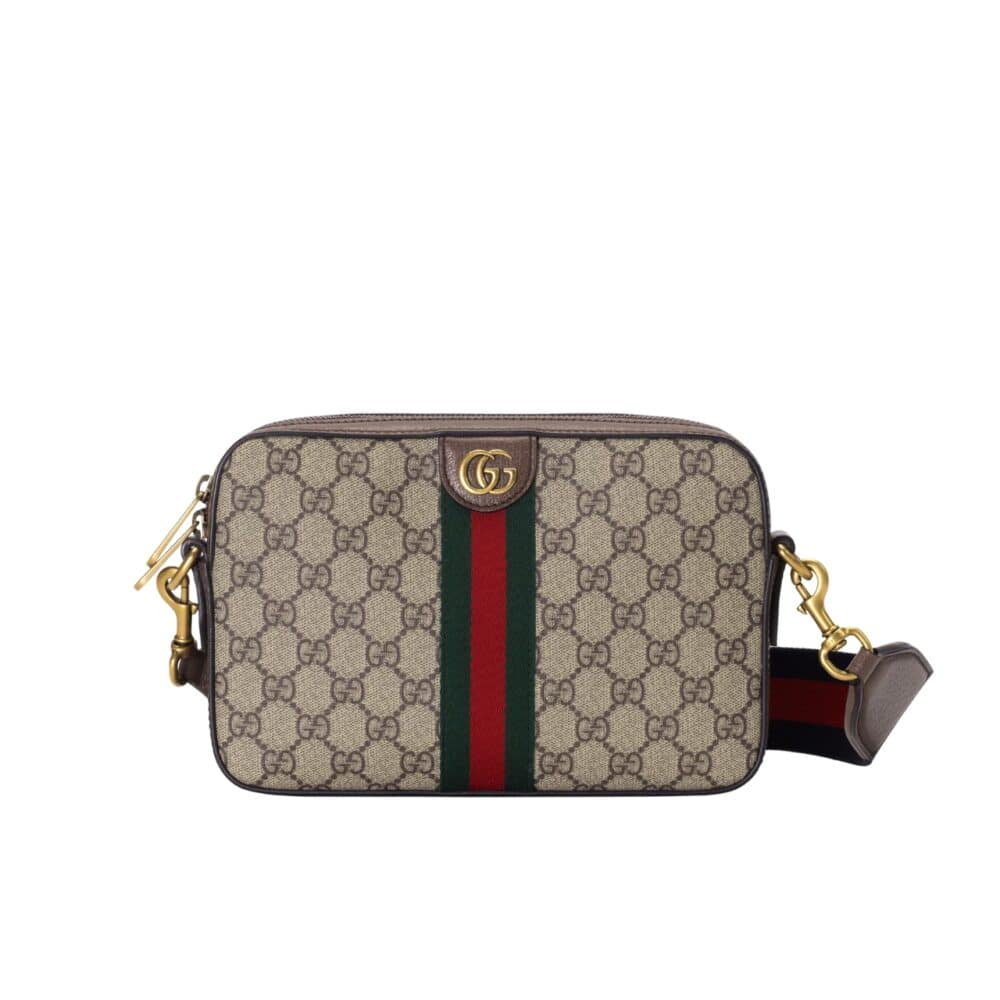 GUCCI OPHIDIA GG SHOULDER BAG BEIGE EBONY 23.5CM 699439 9C2ST 8920