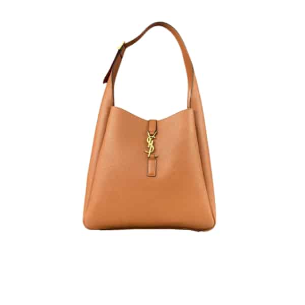 SAINT LAURENT 5 À 7 SOFT SMALL HOBO BAG IN SMOOTH LEATHER BEIGE