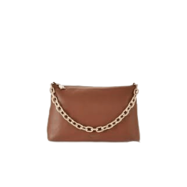 SAINT LAURENT SMOOTH LEATHER MEDIUM PEDRO BAG BROWN