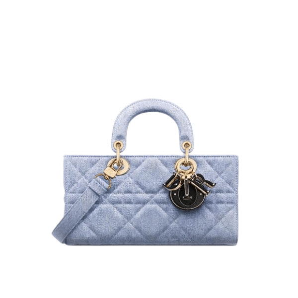 DIOR MEDIUM LADY D-JOY BAG BLUE 26CM M0540WTJA_M928