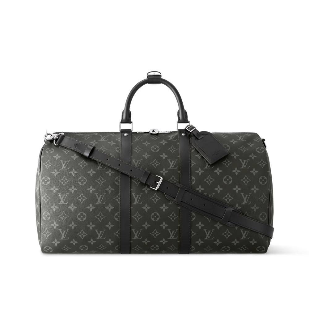 Louis Vuitton Keepall Bandoulière 50 Monogram Eclipse Black 50cm M14202