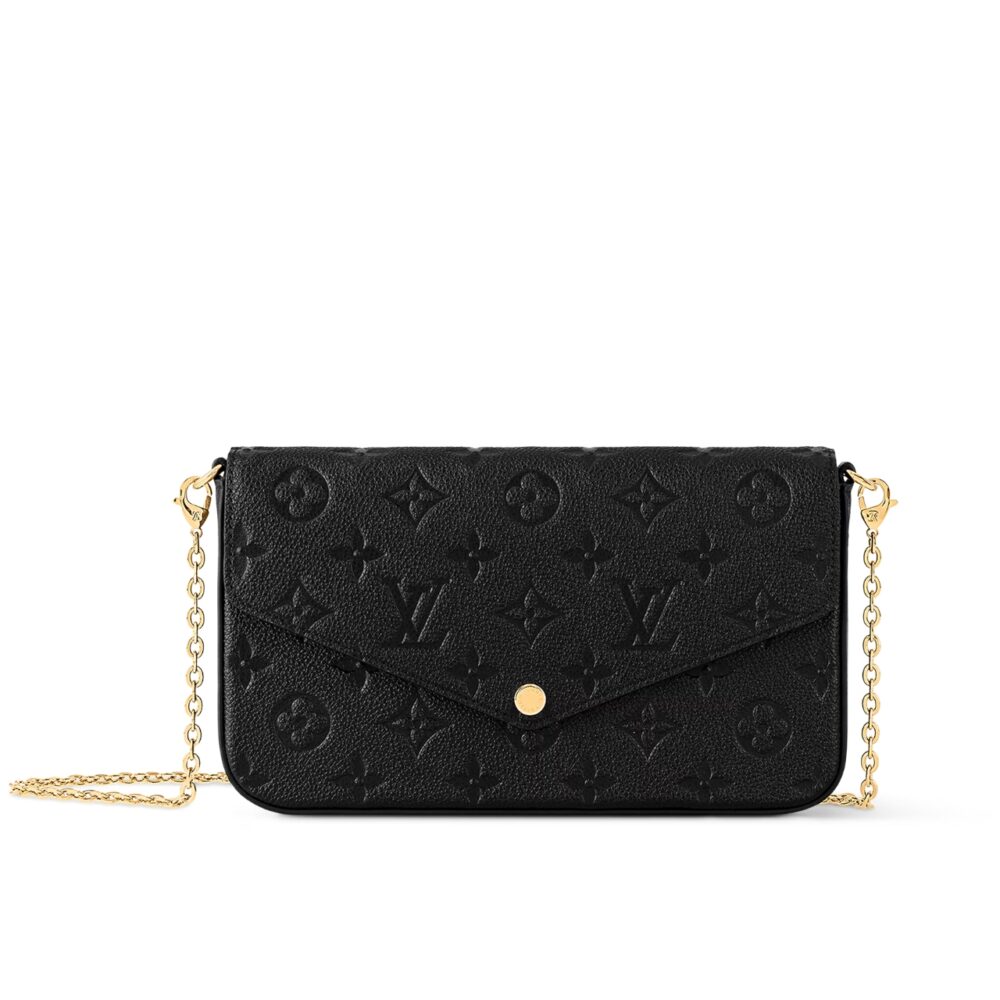 LOUIS VUITTON FÉLICIE POCHETTE BLACK 21CM M82477