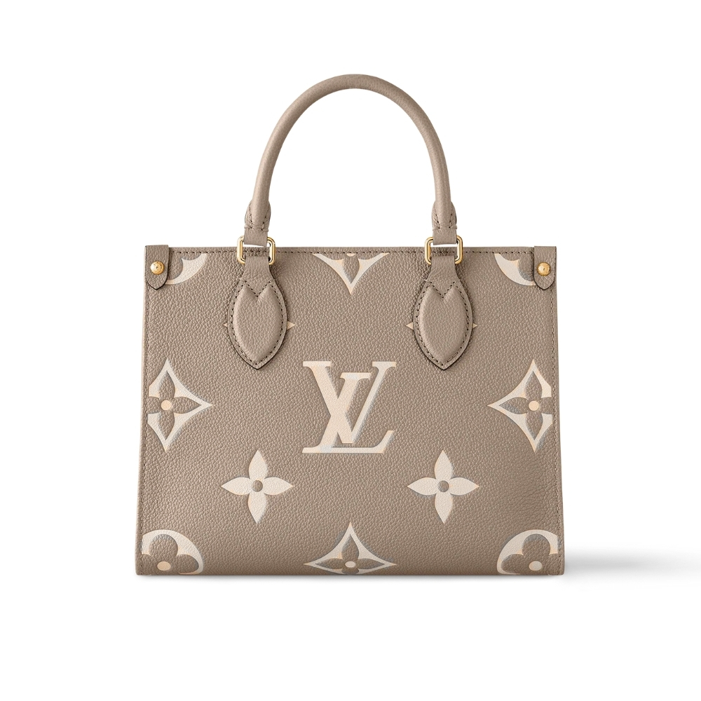 Louis Vuitton Onthego PM Bicolor Monogram Beige 25Cm M45779