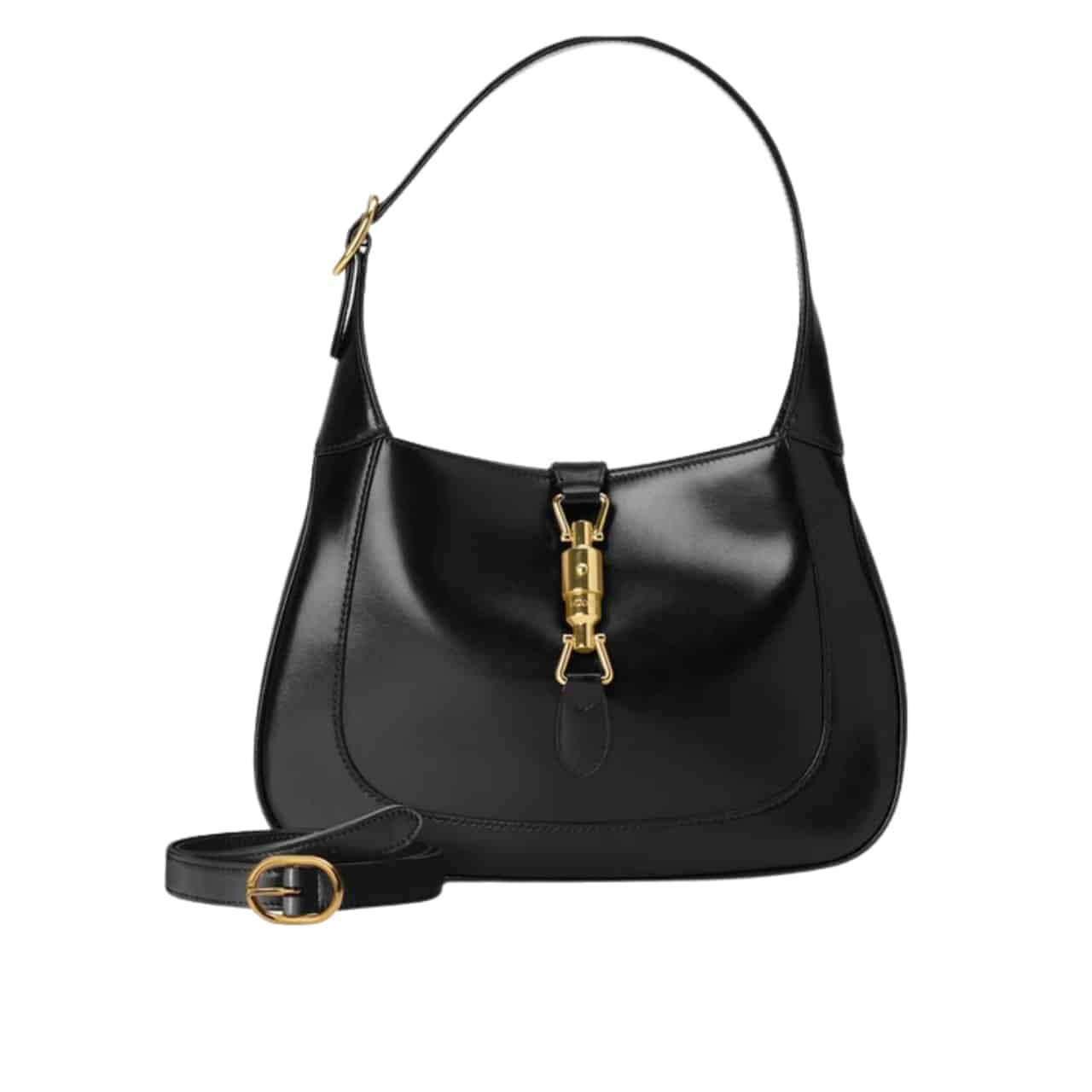 GUCCI JACKIE 1961 SMALL SHOULDER BAG BLACK 27CM 636709 10O0G 1000