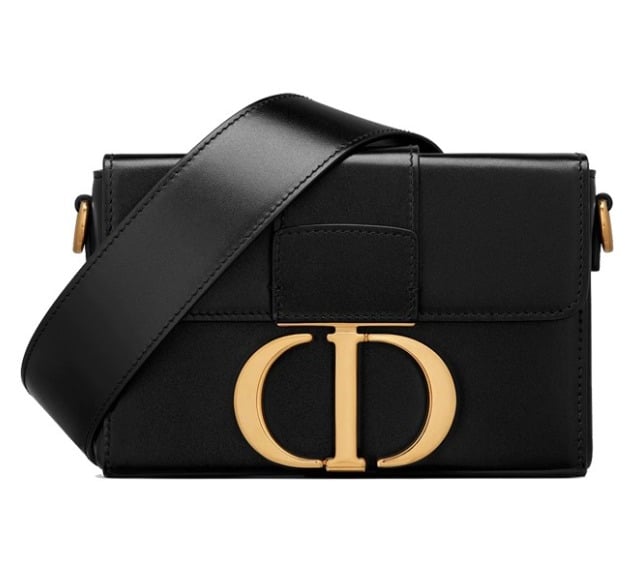 DIOR 30 MONTAIGNE MINI BLACK 19CM
