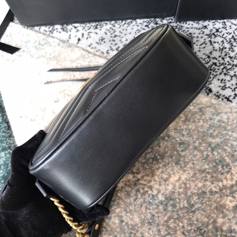 GUCCI MARMONT SMALL MATELASSE SHOULDER BAG 447632 DTD1T 1000 - Image 6