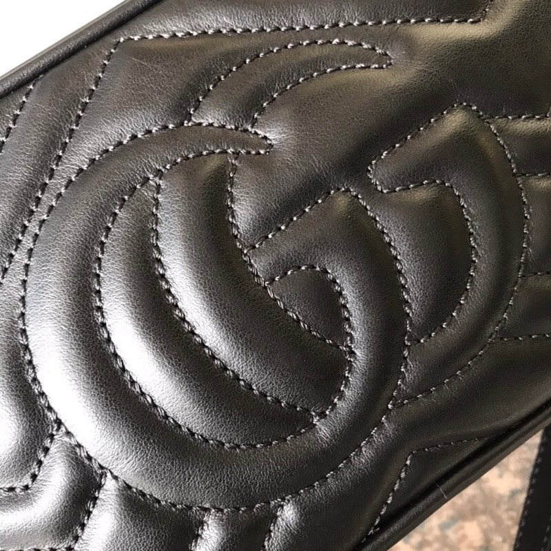 GUCCI MARMONT SMALL MATELASSE SHOULDER BAG 447632 DTD1T 1000 - Image 7