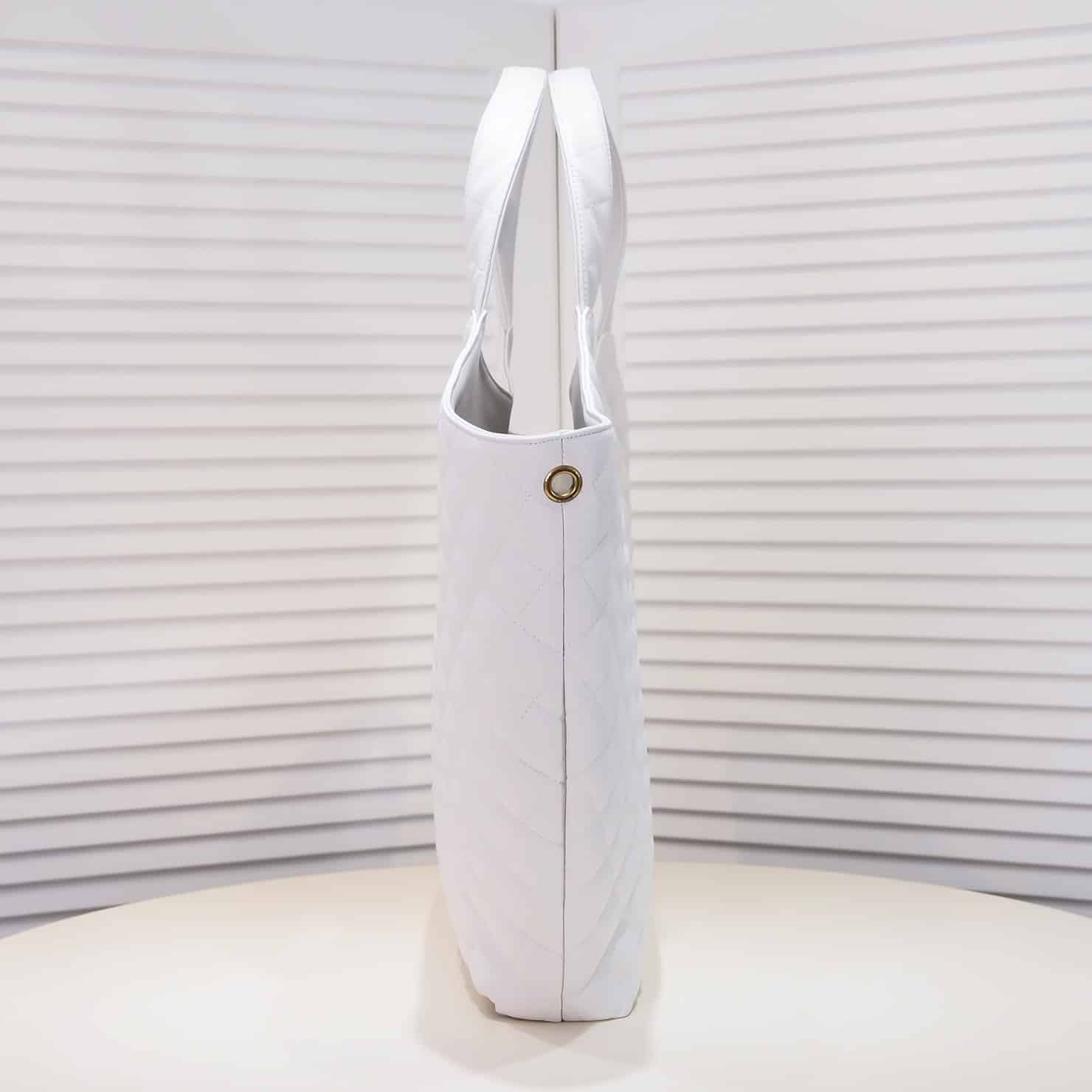 SAINT LAURENT ICARE MAXI SHOPPING BAG IN QUILTED 50CM WHITE - Image 2