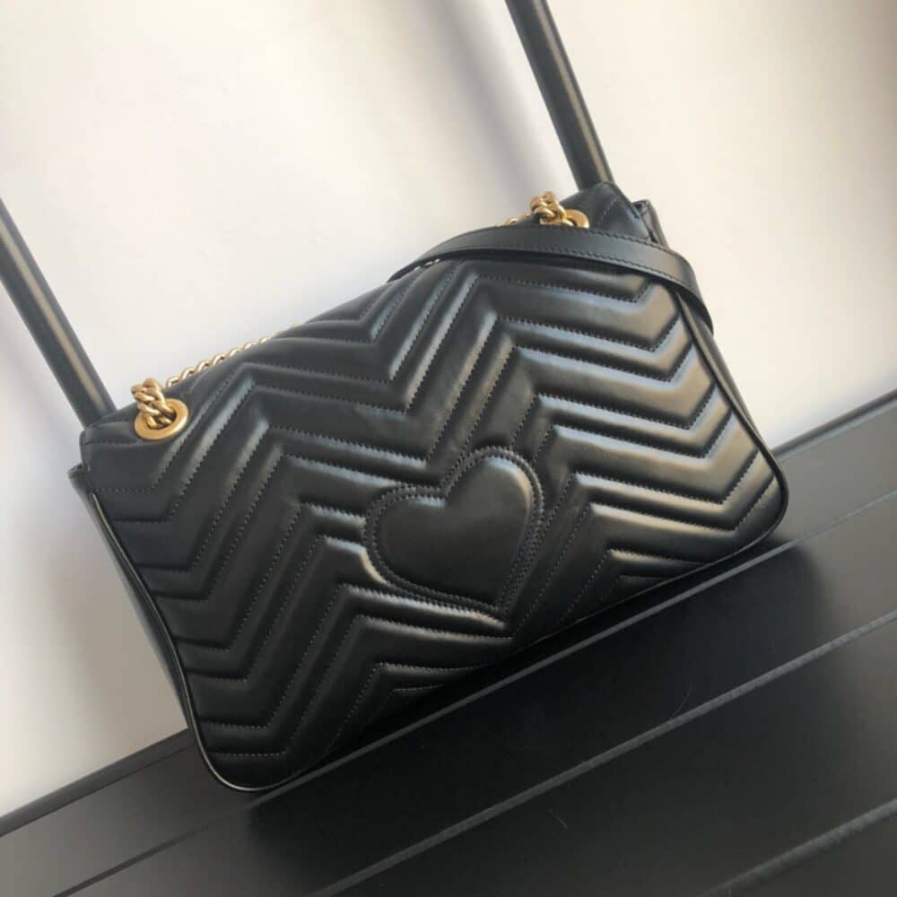 GUCCI MARMONT MEDIUM MATELASSÉ SHOULDER BAG 26CM 443496 DTDIT 1000 - Image 3