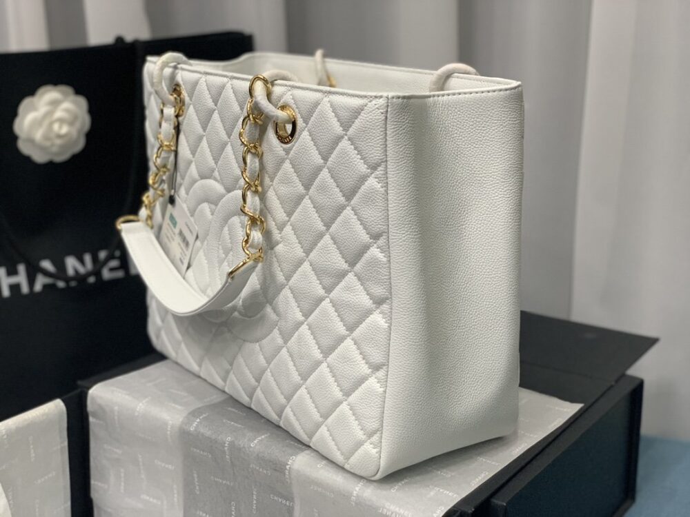 CHANEL BOLSA GRAND TOTE WHITE 33CM - Image 5