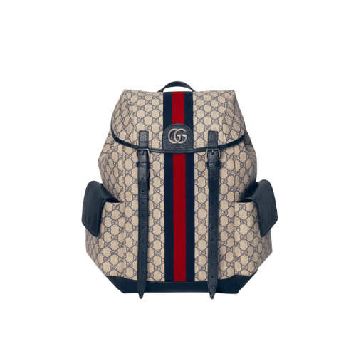 GUCCI OPHIDIA GG MEDIUM BACKPACK BLUE 40CM 598140 HUHAN 4079