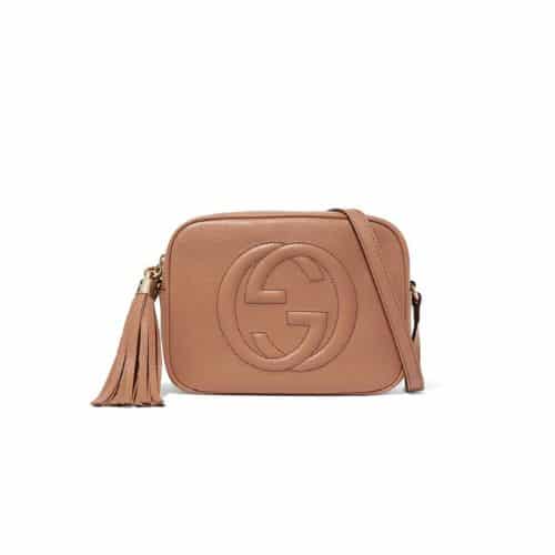 GUCCI SOHO SMALL LEATHER DISCO BAG PINK 308364 A7M0G