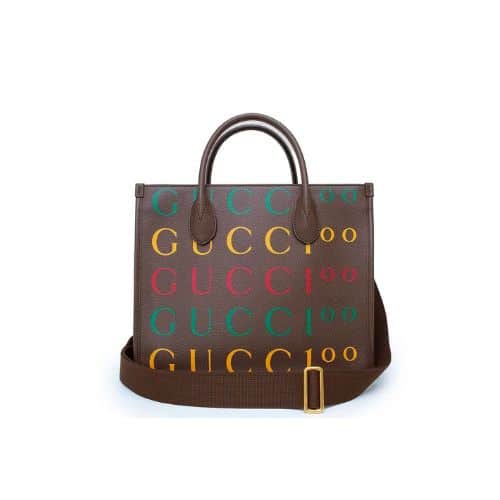 GUCCI WOMEN'S TOTE BAG BROWN 31.5CM