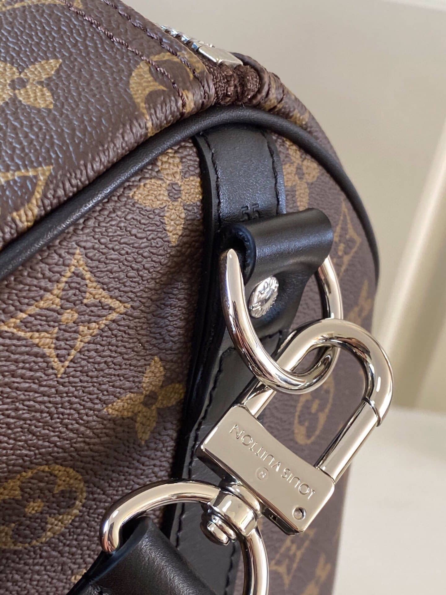 LOUIS VUITTON KEEPALL BANDOULIÈRE 55 MONOGRAM MACASSAR M56714 - Image 8