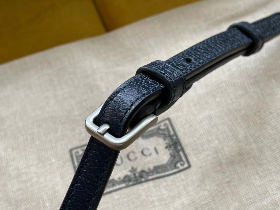 GUCCI HORSEBIT 1955 MINI BAG BLACK 17CM 625615 0YK0G 1000 - Image 5