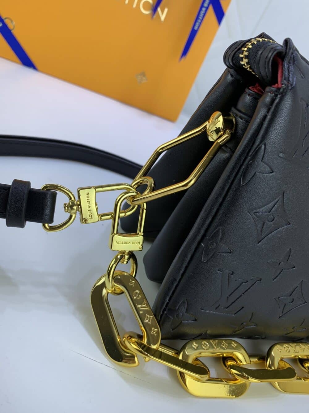 LOUIS VUITTON COUSSIN BB BLACK 21CM M21259 - Image 4