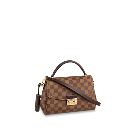 LOUIS VUITTON DAMIER EBENE CROISETTE 25CM N53000