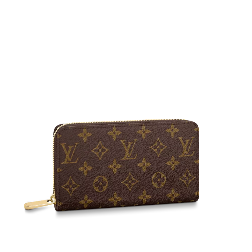 LOUIS VUITTON MONOGRAM ZIPPY LONG WALLET BROWN 19CM M42616