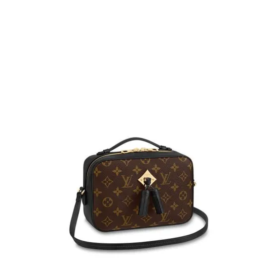 LOUIS VUITTON SAINTONG MONOGRAM CANVAS BLACK 22CM M43555
