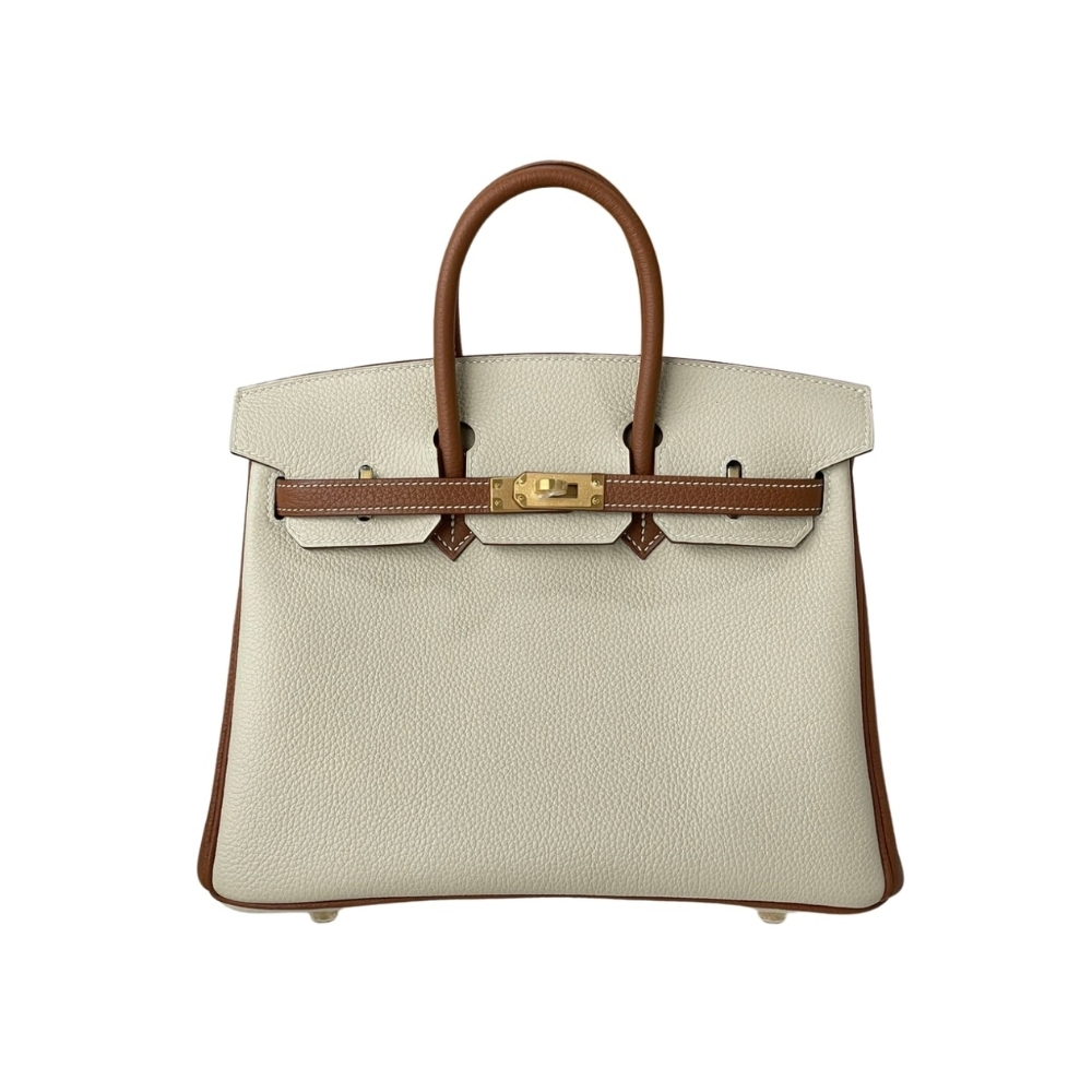 Hermes Birkin 30 Togo Brushed Leather Gold Hardware Beige Brown 30Cm
