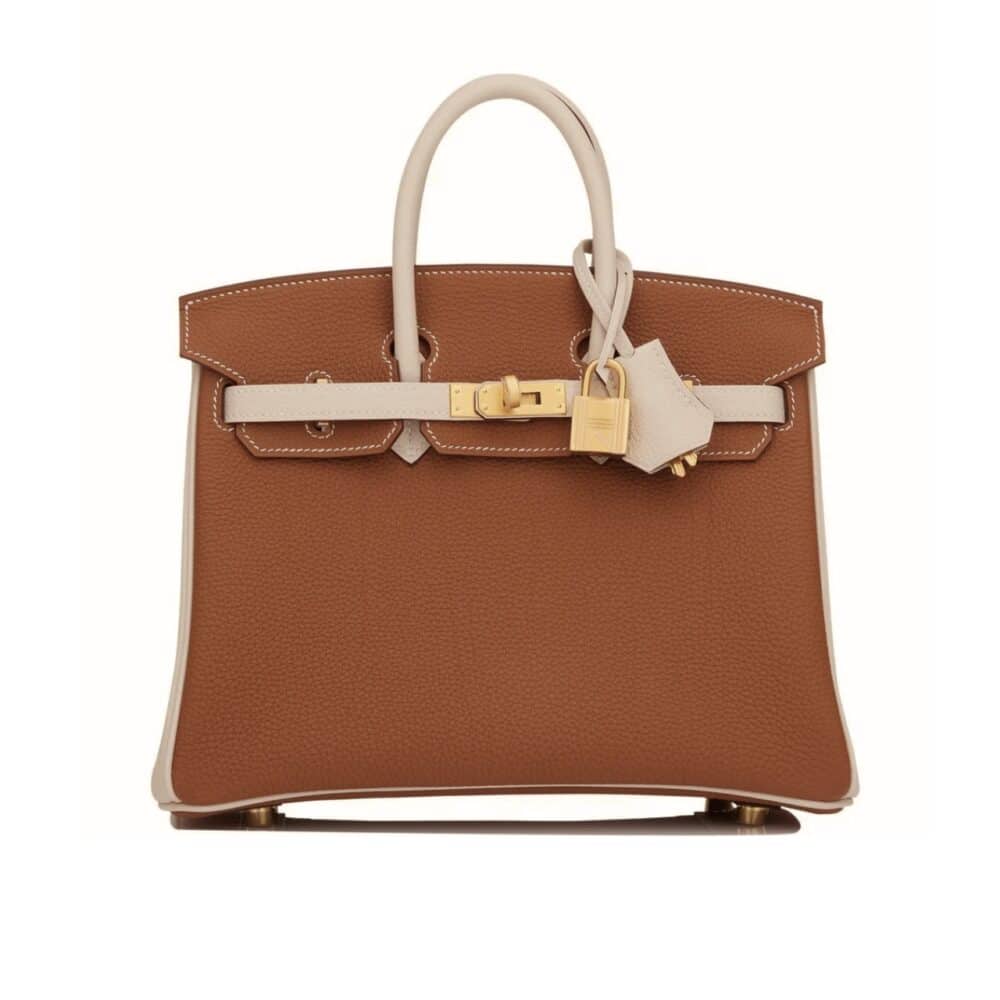 HERMES BIRKIN 30 TOGO BRUSHED LEATHER GOLD HARDWARE BROWN 30CM